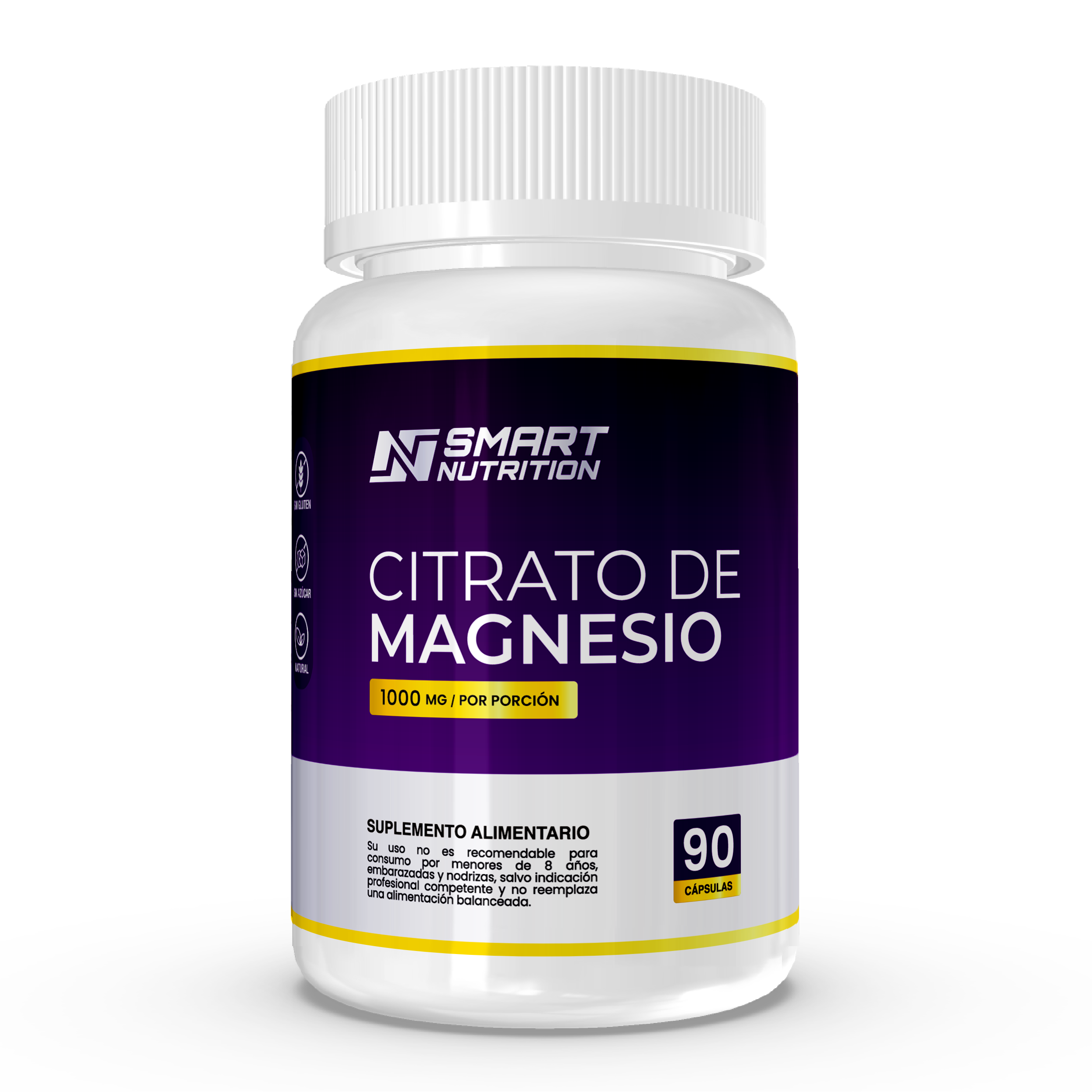 Citrato De Magnesio 90 Cápsulas