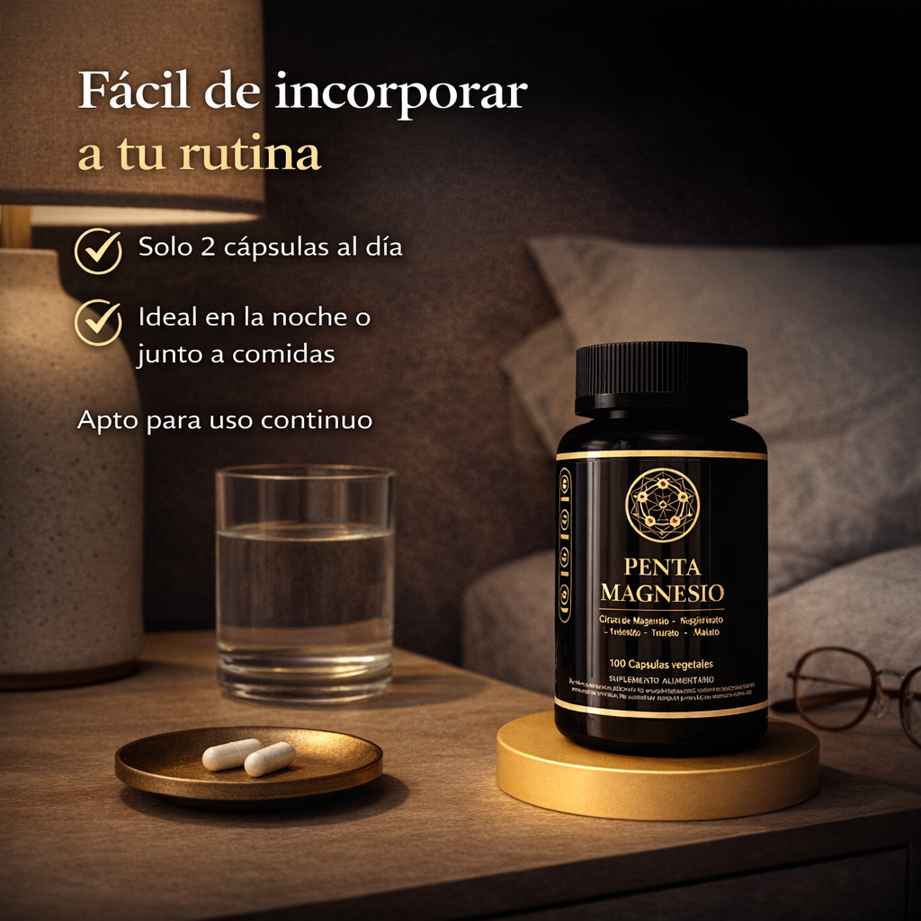 Penta Magnesio 5 Formas – Citrato, Bisglicinato, Treonato, Taurato y Malato SmartNutrition