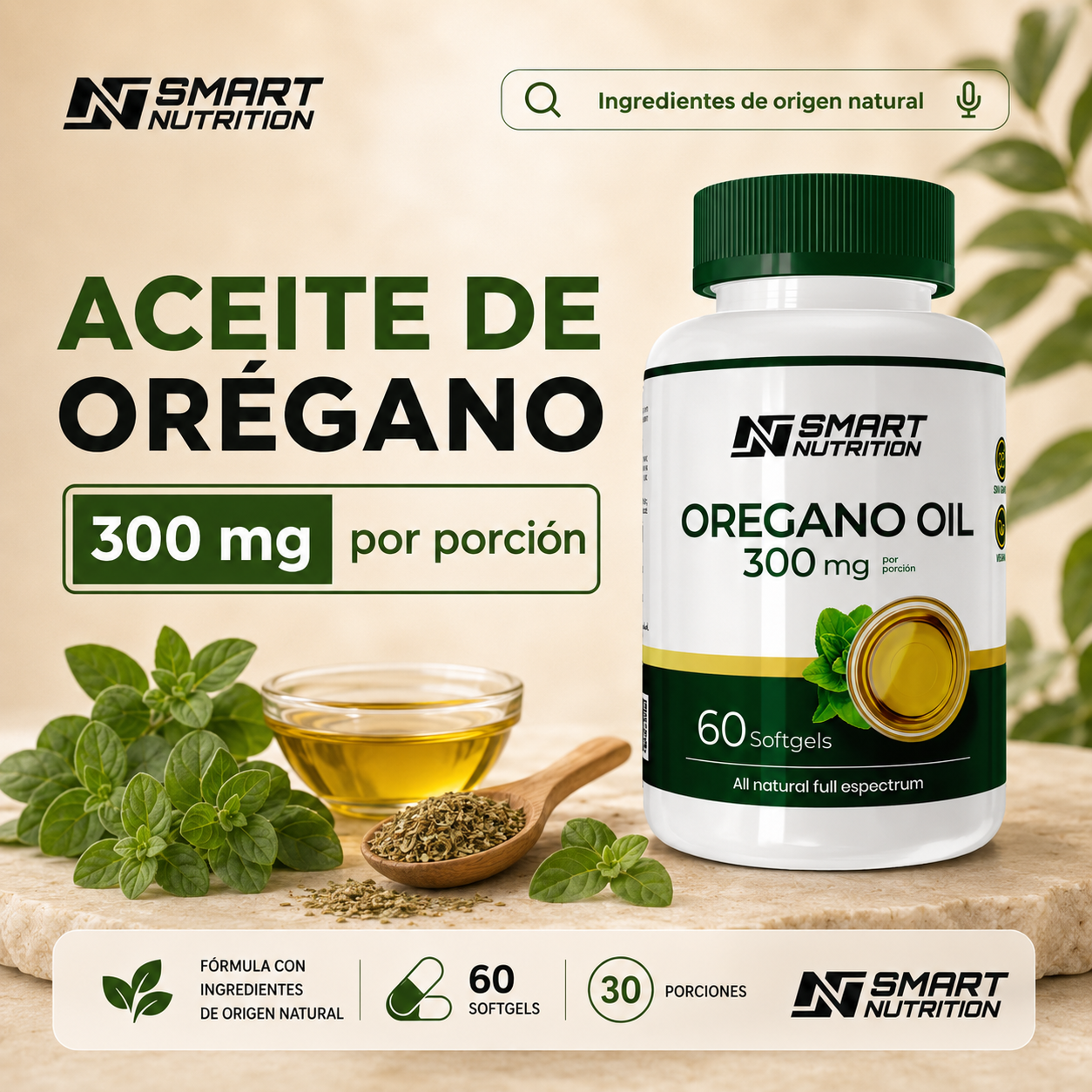 Aceite de Orégano SmartNutrition