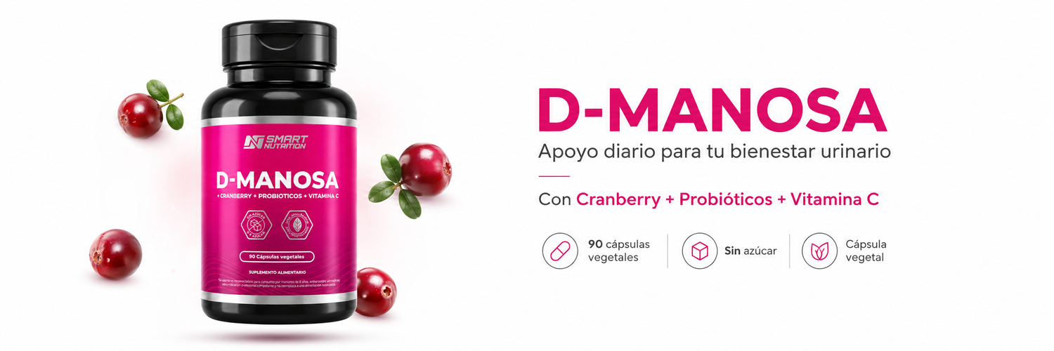 D-Manosa + Cranberry + Probióticos + Vitamina C | Fórmula 4 en 1 para bienestar femenino