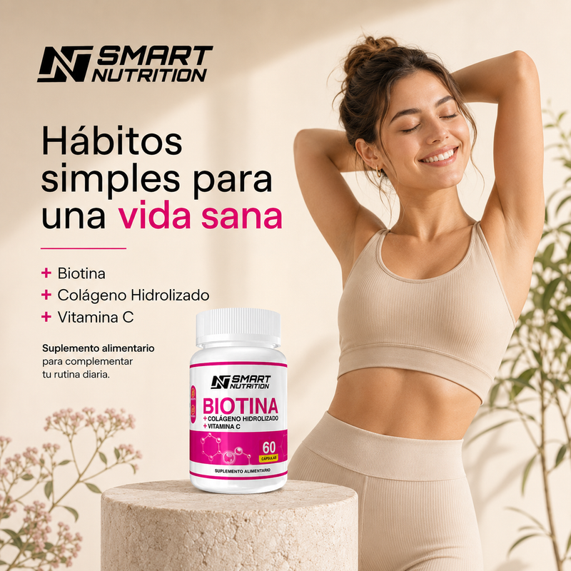 Biotina + Colágeno Hidrolizado + Vitamina C