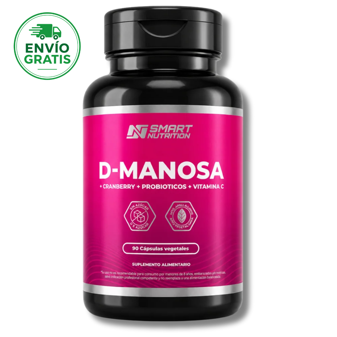 D-Manosa + Cranberry + Probióticos + Vitamina C | Fórmula 4 en 1 para bienestar femenino SmartNutrition