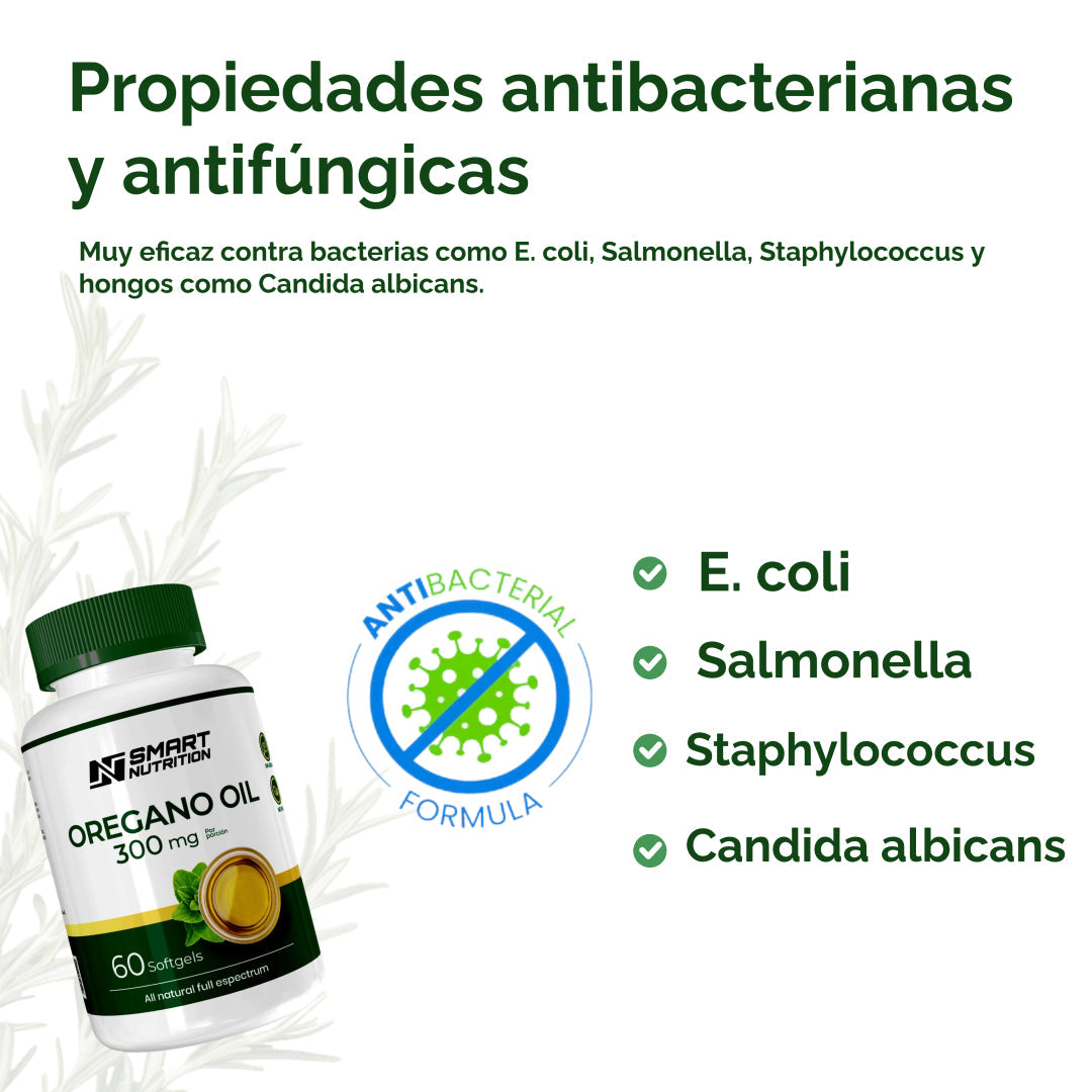 Aceite de Orégano 60 Cápsulas Softgel SmartNutrition