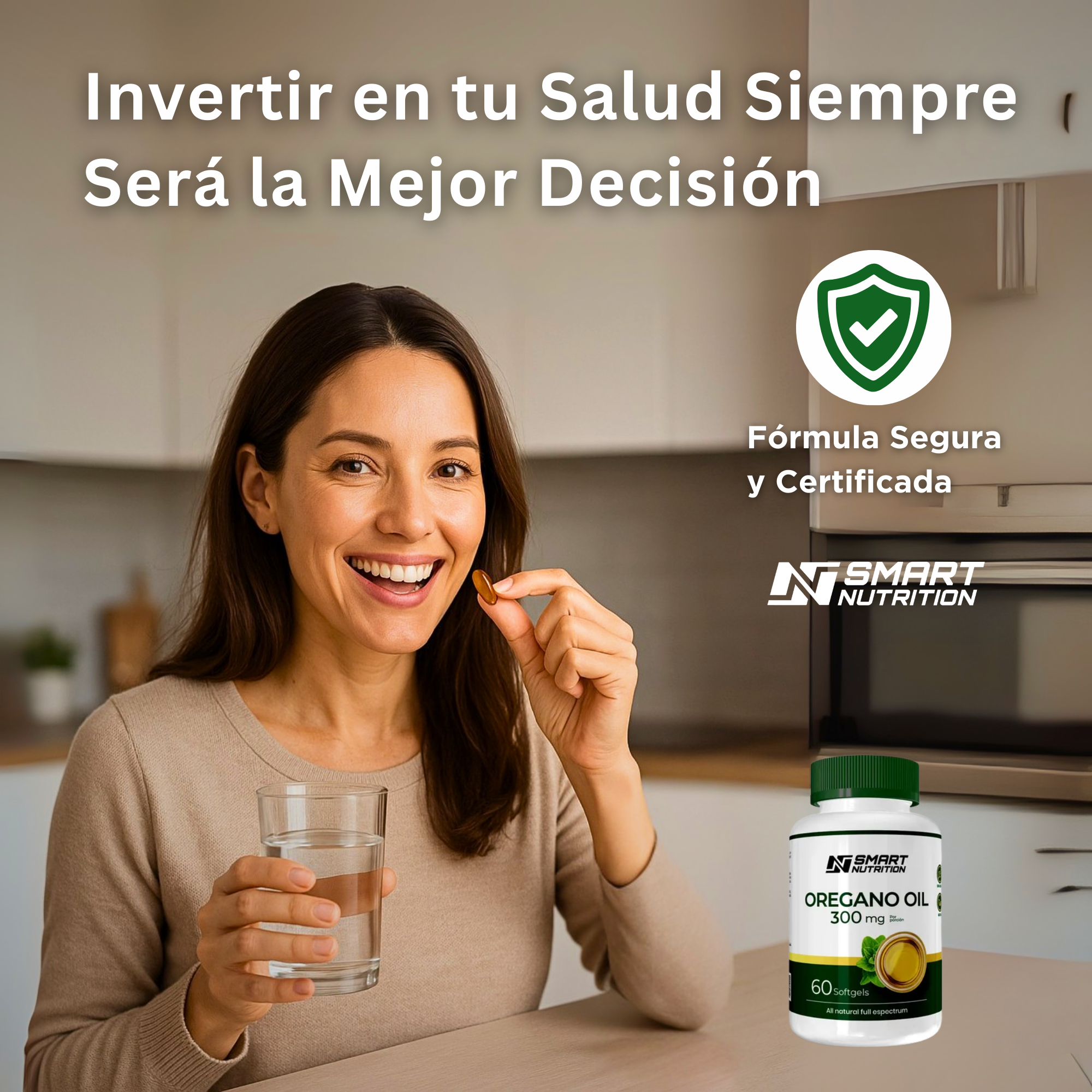 Aceite de Orégano 60 Cápsulas Softgel SmartNutrition