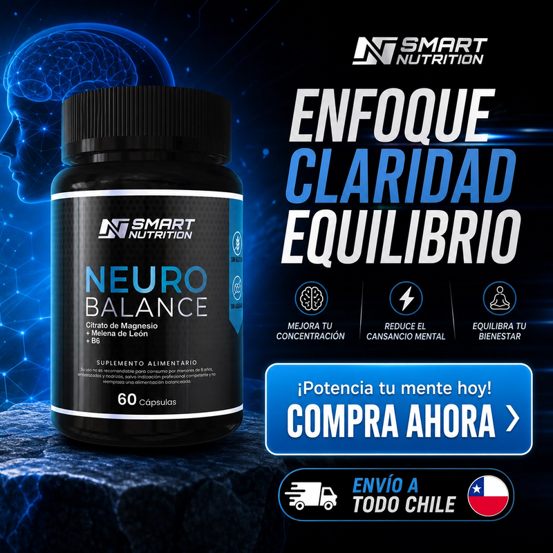Neuro Balance – Magnesio + Melena de León + Vitamina B6
