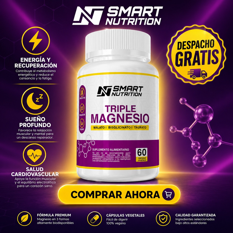 Pack x2 Triple Magnesio (Malato, Bisglicinato, Taurato)